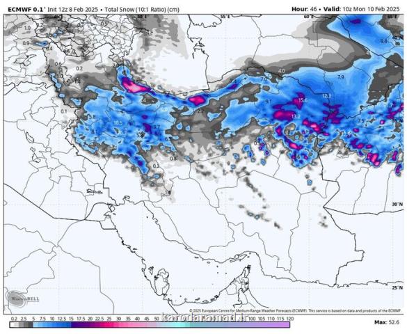 هواشناسی ایران 22بهمن اخطار بارندگی تگرگ و باران در جنوب کشور